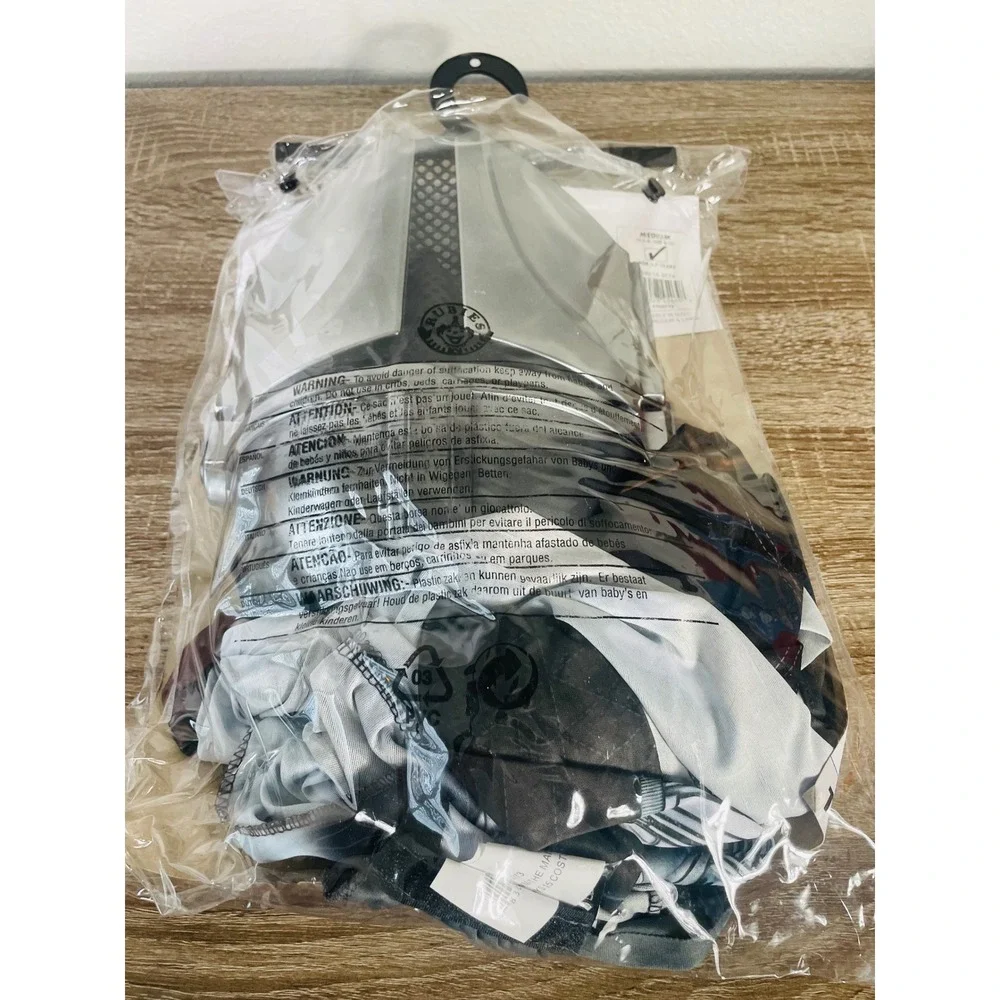 Mandalorian Costume Kids Medium 8-10 Star Wars Jumpsuit Mask Cape Jazwares